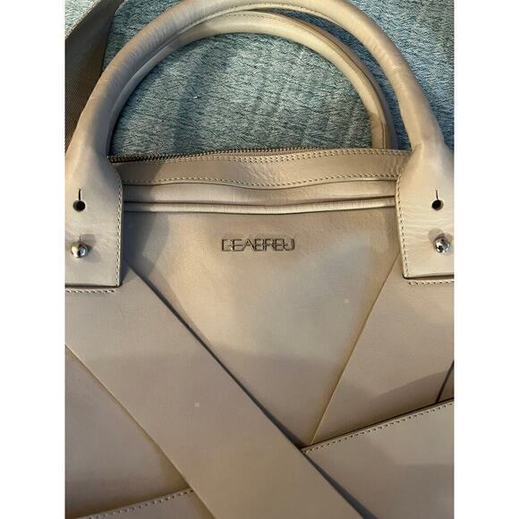 Taupe Business Bag by DE ABREU - Picture 6 of 9